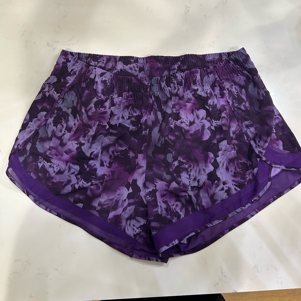 Athleta Racer Short- Purple print
